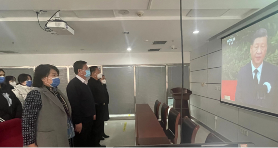 河南豫信招標有限責(zé)任公司關(guān)于組織干部職工收聽收看江澤民同志追悼大會直播的簡報